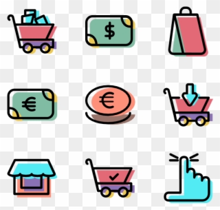 Shopping And Ecommerce Set - E-commerce Clipart