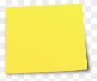 Yellow Sticky Notes - Yellow Post It Note Clipart - Png Download