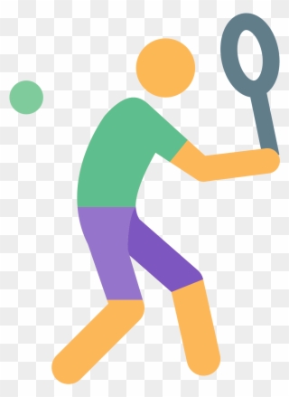 Playing - Tennis Player Icon Png Clipart