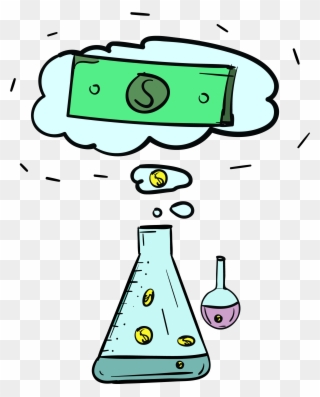 Graphic Money Experiment - Chemistry Money Clipart