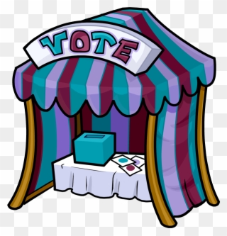 Newspaper Issue 197 Color Vote Booth - Club Penguin Color Vote Clipart