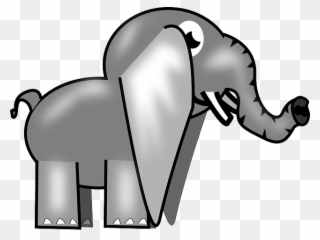 Elephant, Animal, Africa, Safari, Cartoon, Trunk - Custom Baby Elephant Shower Curtain Clipart