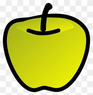 3d Clipart Fruit - Green Apple Drawing Png Transparent Png