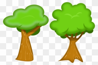 Codes For Insertion - Two Trees Clip Art - Png Download