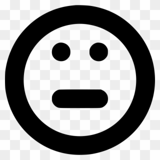 Smile Emotion Emoticon Face Normal Apathetic Indifferent - Sad Smiley Icon Clipart