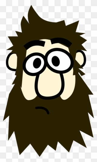 Beard Clipart Face Cartoon - Cartoon With A Beard - Png Download