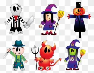 Halloween Creepy Collection Png Clipart - Halloween Sticker (rectangle) Transparent Png