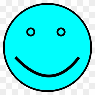 Light Blue Smiley Face Clipart