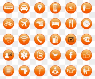 Free Wifi Icon Free Tourism And Services Buttons - Tourism Services Icons Clipart