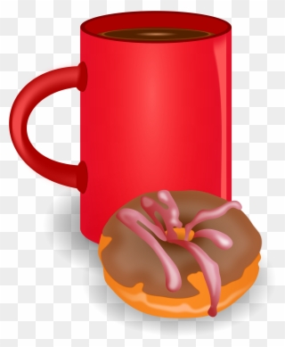 Open - Coffee & Donuts Clipart - Png Download