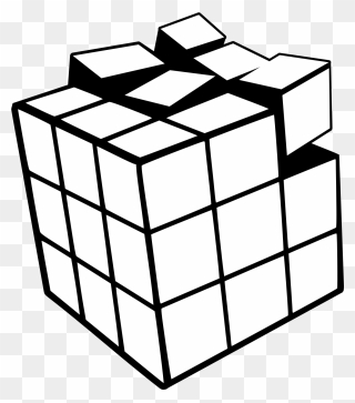 Rubiks Cube Coloring Pages Clipart