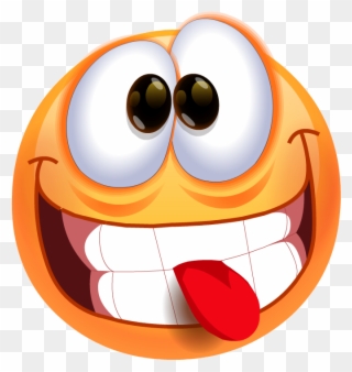 Pix For Tongue Smiley Face - Funny Smiley Faces Png Clipart