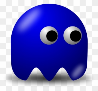 Get Notified Of Exclusive Freebies - Pac Man Ghost Blue Clipart