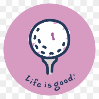Golf Tee Sticker - Life Is Good Golf Logo Clipart