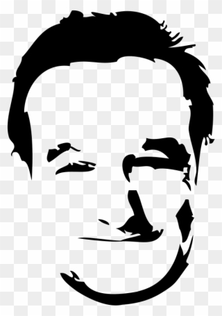 Robin Cliparts - Robin Williams Drawing Outline - Png Download