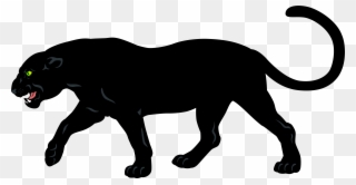Cartoon Black Panther Animal Clipart