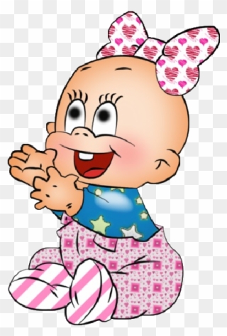 Funny Cartoon Clip Art Images Are On - Baby Girl Cartoon - Png Download