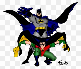 Superhero Robin Clipart Batman Building - Batman And Robin - Png Download