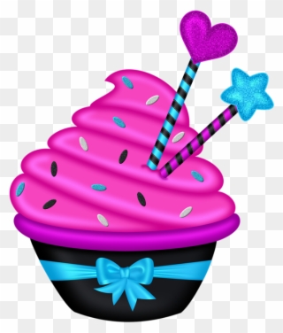 Фотки Happy Birthday Clip Art, Birthday Clipart, Girl - Cupcake - Png Download