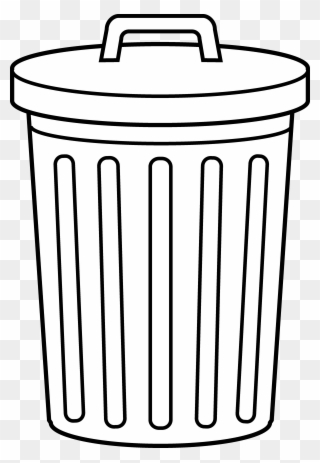 935275 Bin Clip Art - Trash Can To Color - Png Download