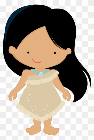 Princess Pocahontas, Disney Princess Babies, Baby Princess, - Princesas Animadas Png Clipart