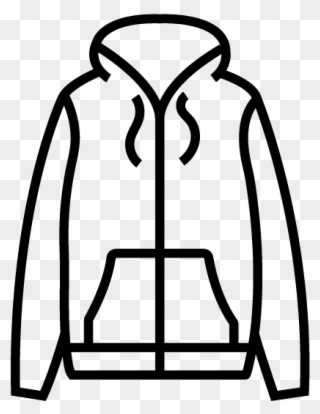 Jackets - Light Jacket Clipart Black And White - Png Download