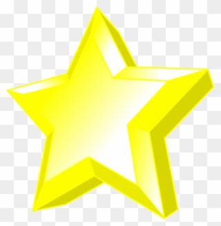 3d Star Clip Art - Clip Art 3d Star - Png Download