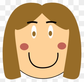 Big Image - Girl Face Clipart - Png Download