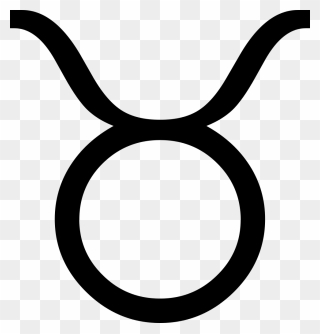 Free Vector Zodiac Taurus Clip Art - Taurus Symbol Png Transparent Png