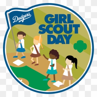 A Girls Scout Day Patch Will Be Offered When The Dodgers - Los Angeles Dodgers Clipart