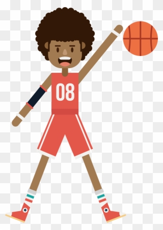 Basketball Player Athlete Basketball Court - Basquetbol Dibujo Png Clipart