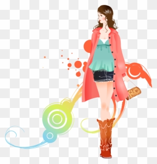 Download Fashion Girl Background Clip Art Transparent - Fashion Design Background Png