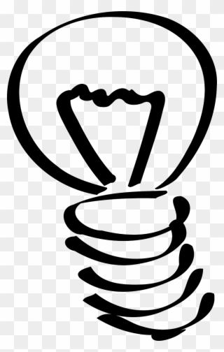 Lightbulb Light Bulb Clip Art 3 Image Clipartix - Light Bulb Sketch - Png Download