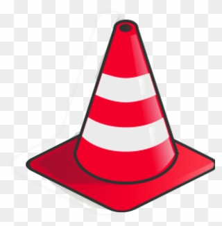 Caution - Clip Art Traffic Cone - Png Download