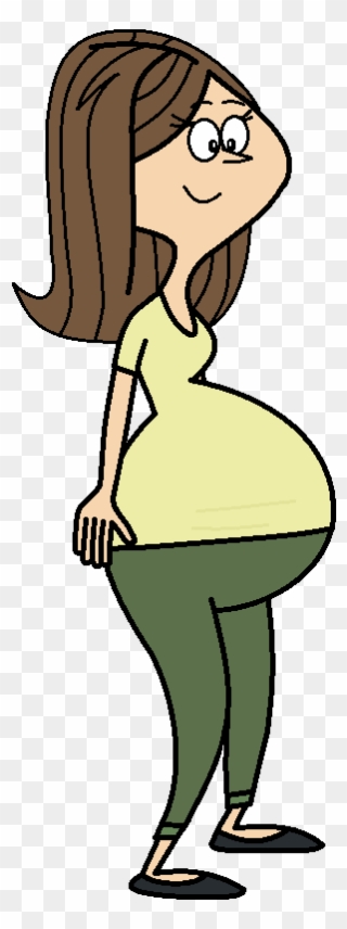 A Pregnant Part By Angry Signs On - Pregnant Lady Part 1 Clipart