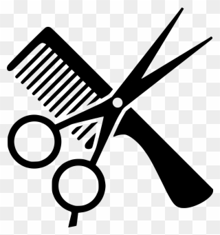 Comb Hairdresser Beauty Parlour Barber Computer Icons - Comb And Scissors Clipart - Png Download