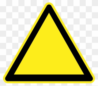 Clipart Blank Warning Sign - Blank Yellow Warning Sign - Png Download