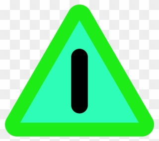 Caution Sign Warning Sign Danger Vector Clip Art - Green Danger Sign - Png Download