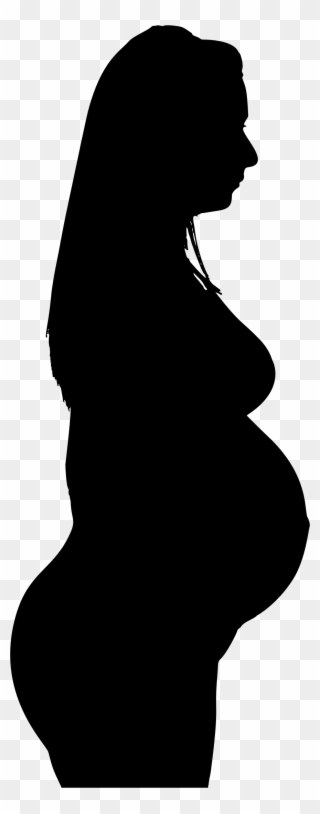 Pregnant Woman Silhouette - Silhouette Of Pregnant Women Clipart