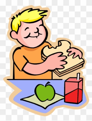 Lunch Clipart Snack - Eat Lunch - Png Download