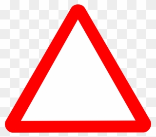 Free Caution Triangle Download Clip Art On - Information Would Be Shown In A Triangular Road Sign - Png Download