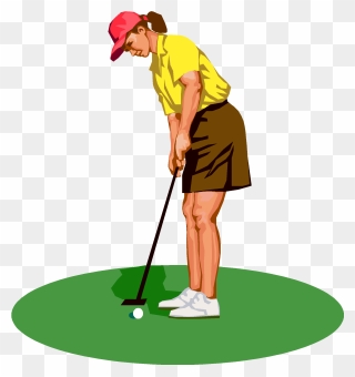 Golf Tee Silhouette At Getdrawings - Lady Golfer Clipart