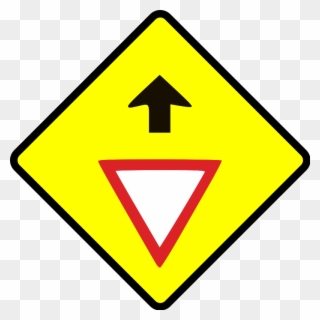 Free Vector Caution Give Way Sign Clip Art - Imdg Code Class 5 - Png Download