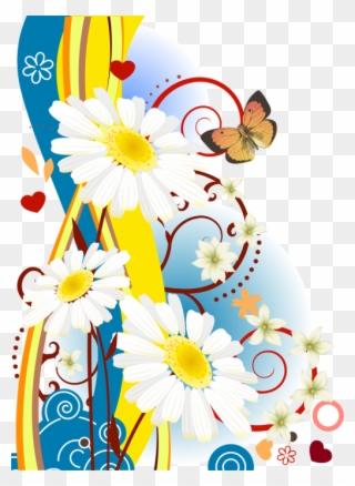 Картинки Цветы На Прозрачном Фоне Flower Designs, Flower - Flower Background Design Clipart