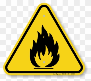 Toxic Clipart Caution - Flammable Symbol - Png Download