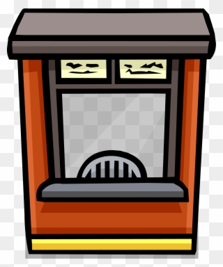Collection Of Ticket High Quality Free - Cartoon Transparent Ticket Booth Clipart