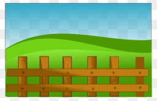 Fence Clipart Ranch Fence - Farmyard Barn Clipart - Png Download