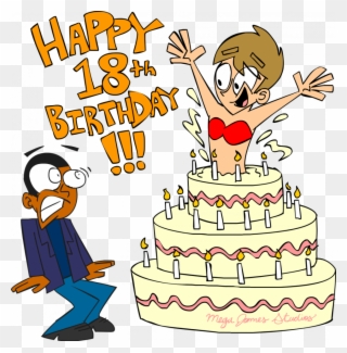 Happy Birthday Images Funny Free - Clipart For 18 Birthday - Png Download