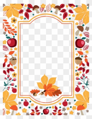 Awesome Thanksgiving Border Image Inspirations Thanksgivingorder - Transparent Thanksgiving Border Clipart - Png Download