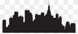 New York City Silhouette Skyline Clipart